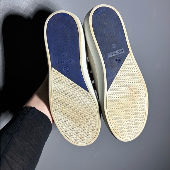 Rothy’s Original Slip On Sneakers in White Womens Size 8.5 - Picture 5 of 6